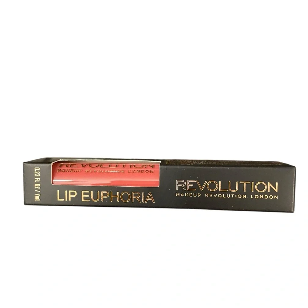 New Revolution Beauty Lip Euphoria Fate - Pink Coral 0.23fl oz/7ml‎ New Vegan